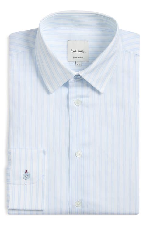 Regular Fit Stripe Button Front Shirt