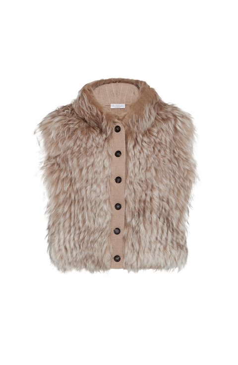 Cozy shearling vest