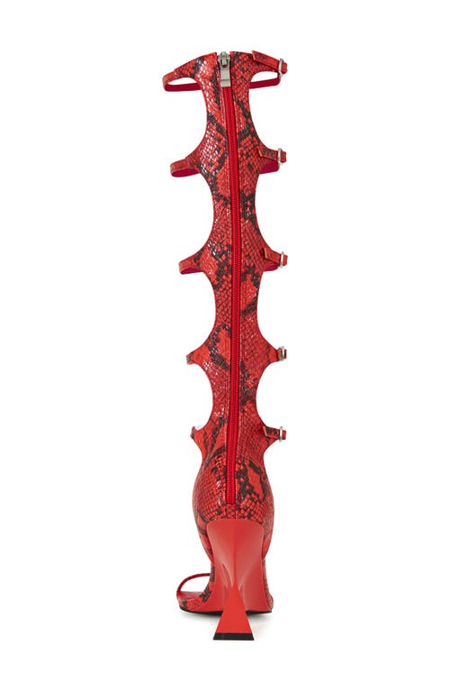 Azalea Wang Taiten Ankle Strap Sandal In Red