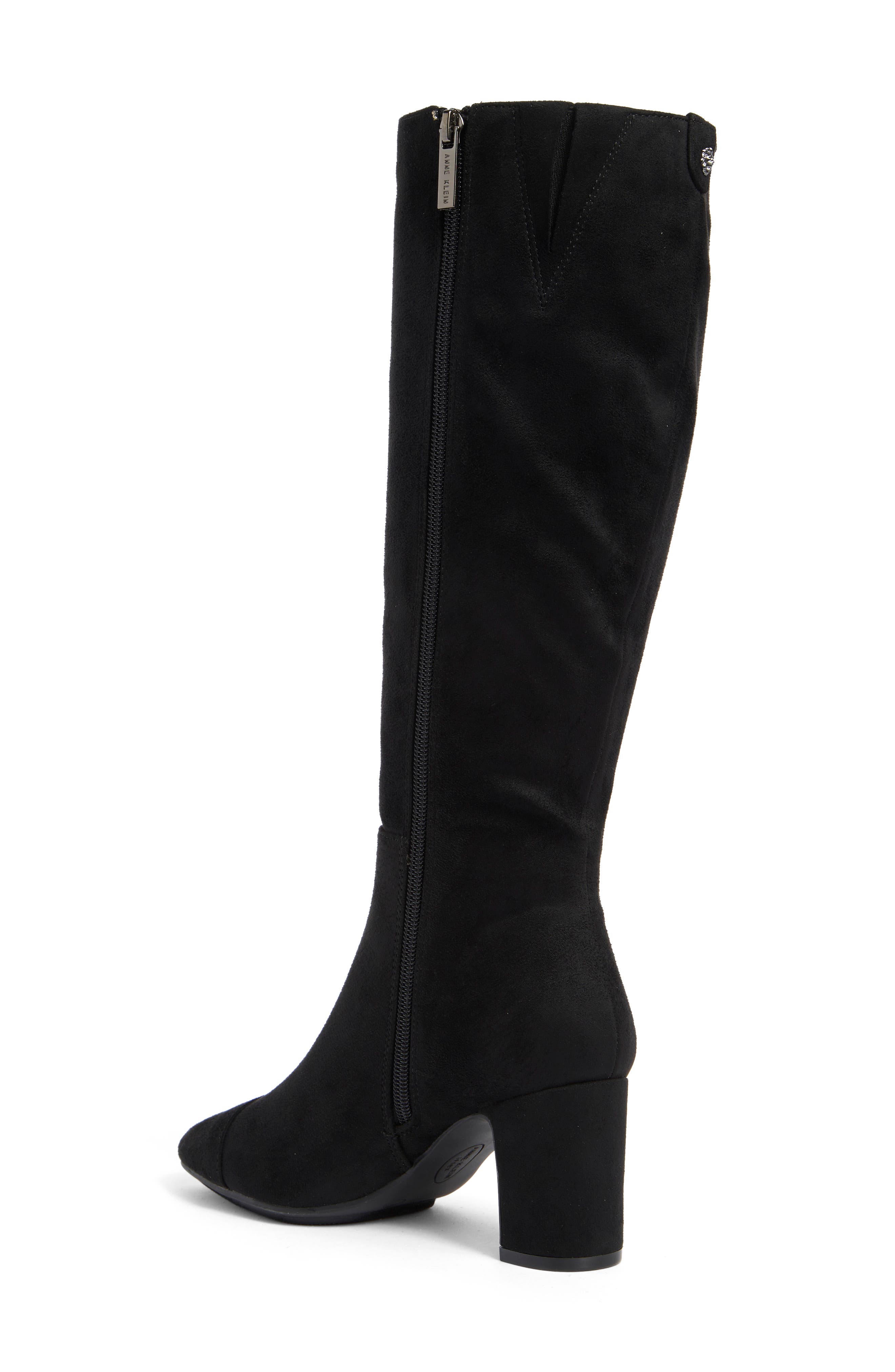 Anne Klein Serafina Cap Toe Tall Boot, Alternate, color, Black