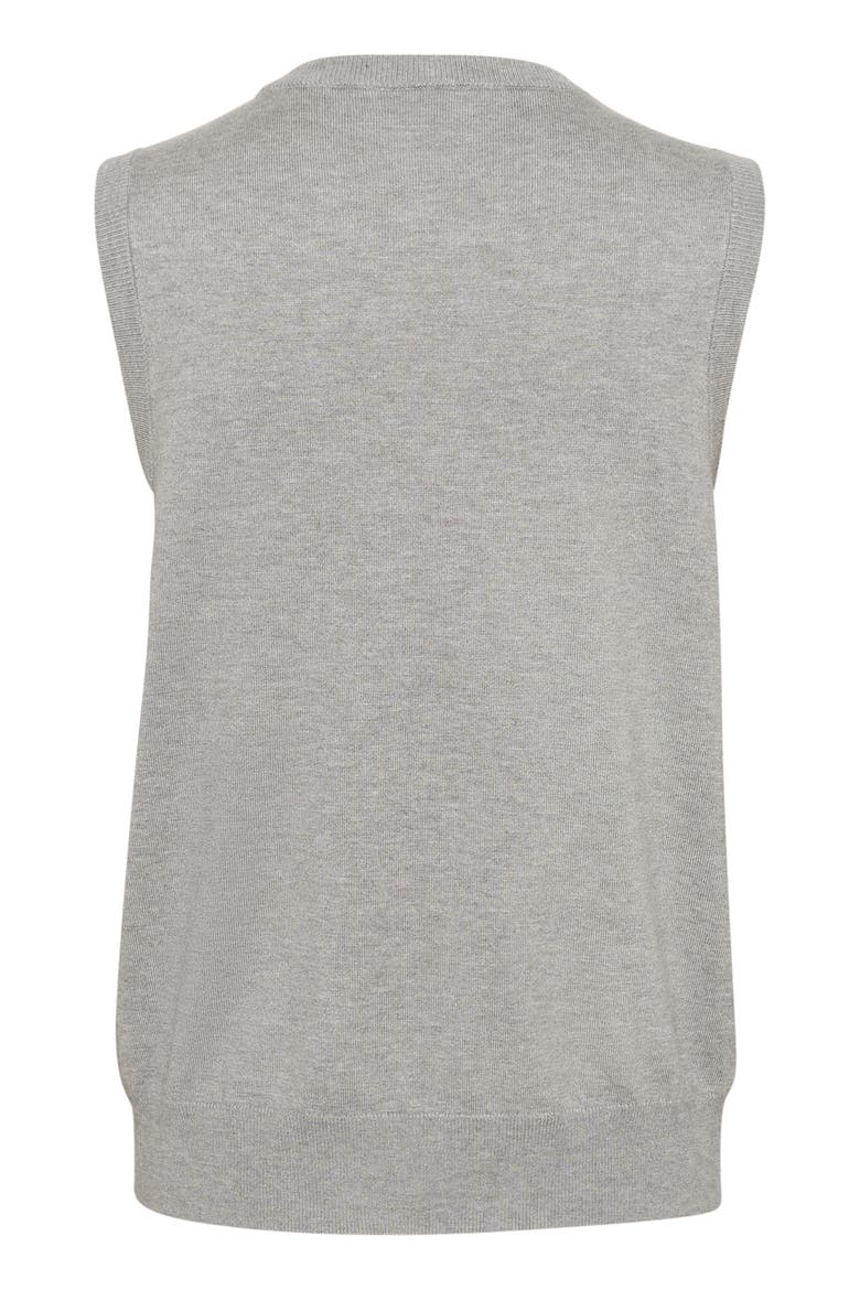 KAlizza Round Neck Sleeveless Pullover, Alternate, color, Grey Melange