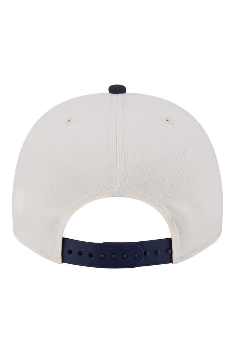 Men's New Era Cream New York Yankees Throwback Tri-Hit A-Frame 9FIFTY Adjustable Hat, Alternate, color, Cream