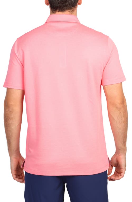 Tailorbyrd Solid Modal Blend Polo In Salmon