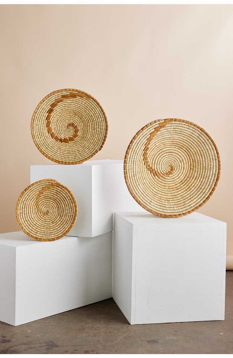 kanju Interiors Konokono Banana Bark Basket, Main, color, Natural