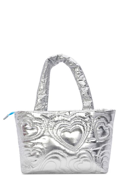 Kids' Shining Hearts Quilted Tote Bag