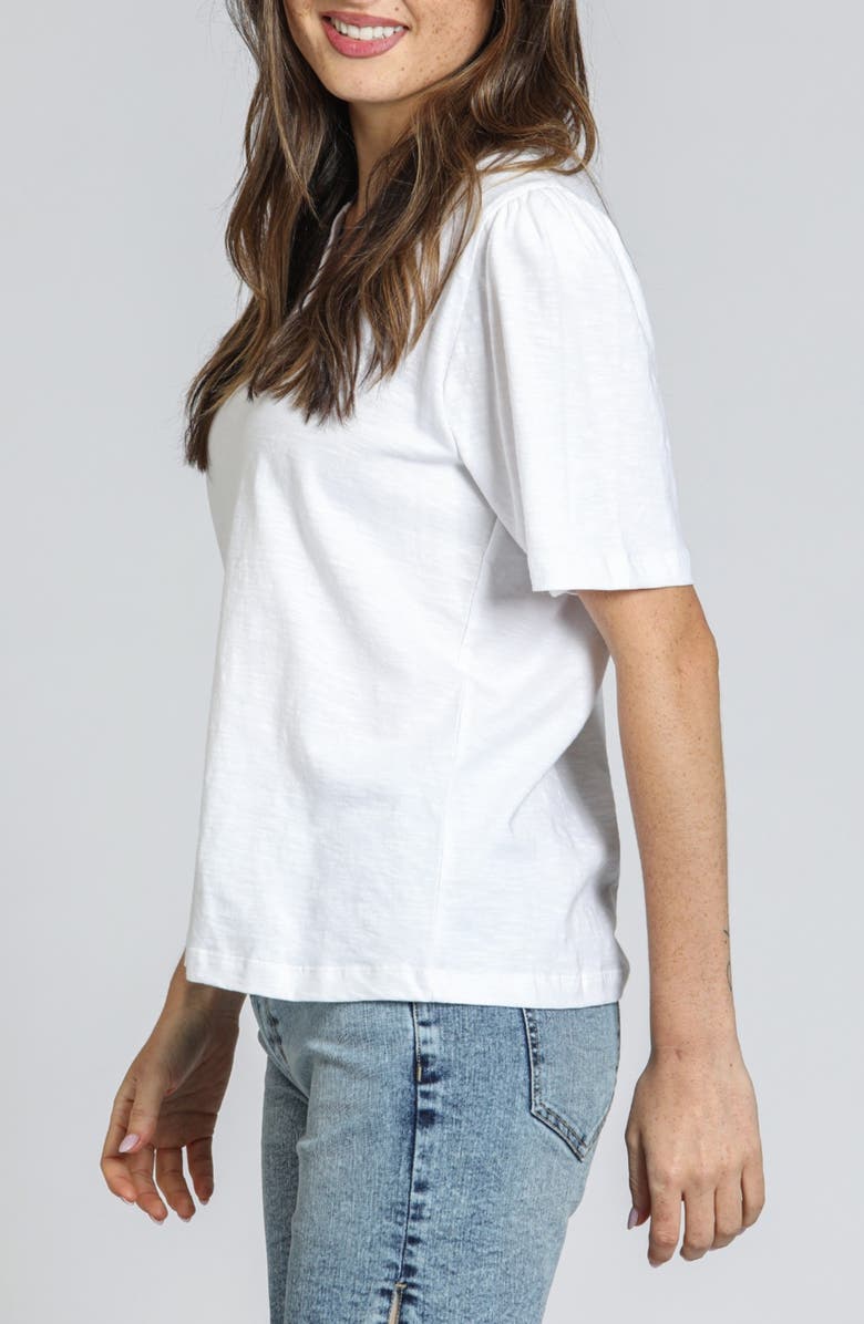 APNY Split Neck T-Shirt, Alternate, color, White