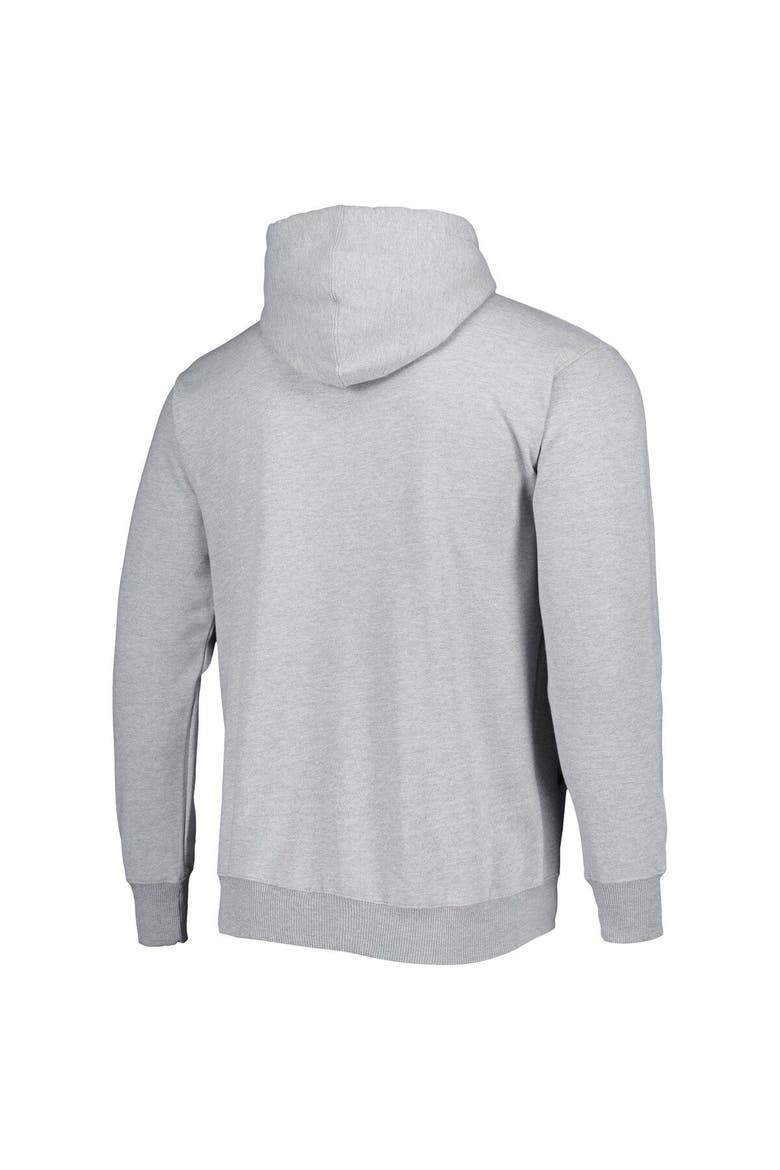 Men's Fanatics Branded Heather Gray Dallas Mavericks Wordmark French Terry Pullover Hoodie, Alternate, color, Heather Gray