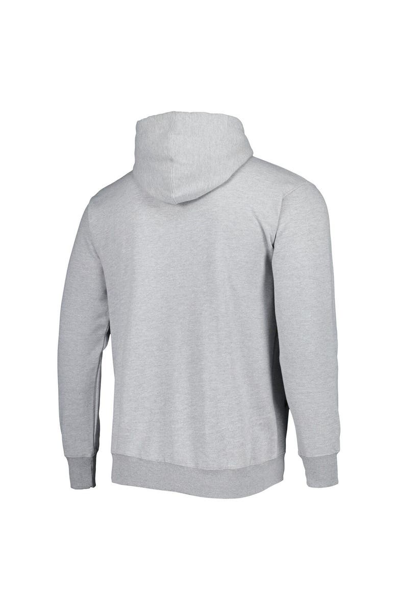 FANATICS Men's Fanatics Branded Heather Gray Dallas Mavericks Wordmark French Terry Pullover Hoodie, Alternate, color, Heather Gray