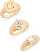 NORDSTROM RACK Set of 3 Signet Rings