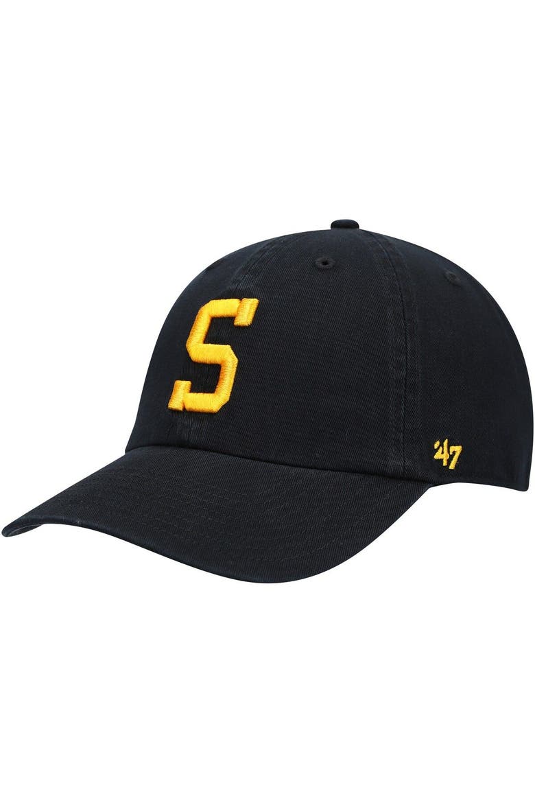 Men's '47 Pittsburgh Steelers Clean Up Alternate Adjustable Hat, Main, color, BLACK