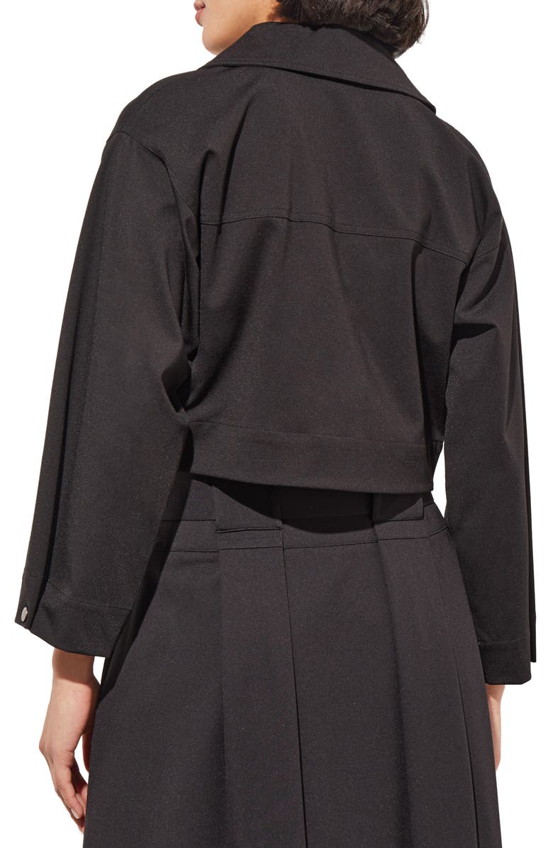 Ming Wang Zip Front Crop Jacket, Alternate, color, 