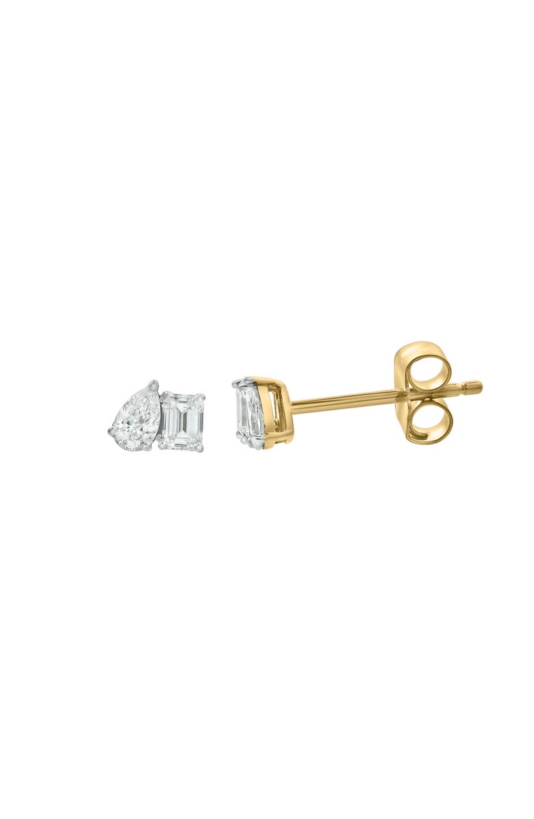 LuvMyJewelry Valessa 14K Gold Lab Grown Diamond Toi Et Moi Earrings - 0.5 Ct, Alternate, color, 14K Yellow Gold