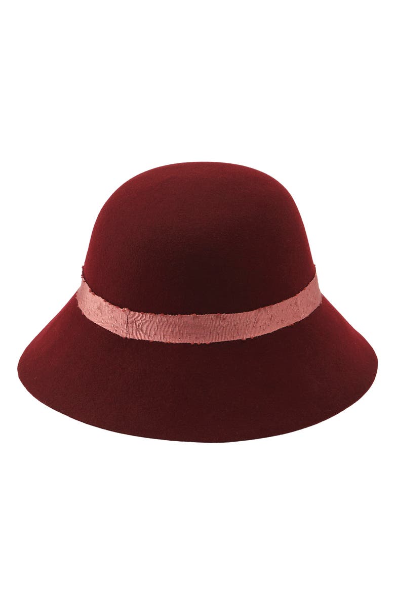 Helen Kaminski Wool Cloche Hat, Alternate, color, 