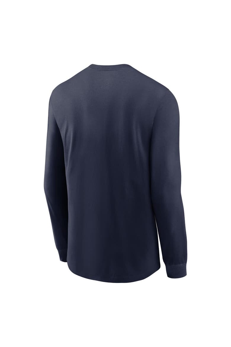 Men's Jordan Brand Navy Michigan Wolverines Primary Logo Long Sleeve T-Shirt, Alternate, color, Navy