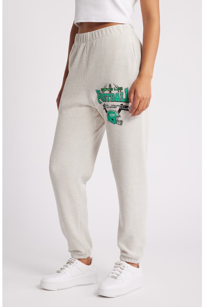 Don't Fumble Mac Waffle Knit Slim Leg Joggers, Alternate, color, GREY