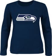 FANATICS Women's Fanatics College Navy Seattle Seahawks Plus Size Long Sleeve T-Shirt