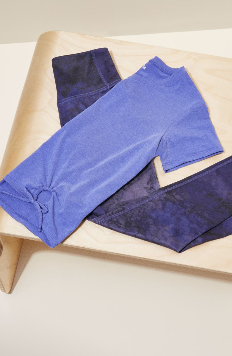 Zella Girl Kids' Renew High Waist Ankle Leggings, Main, color,