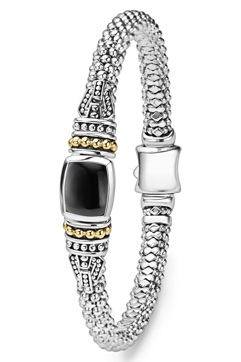 Rittenhouse Semiprecious Stone Bracelet, Alternate, color, BLACK ONYX