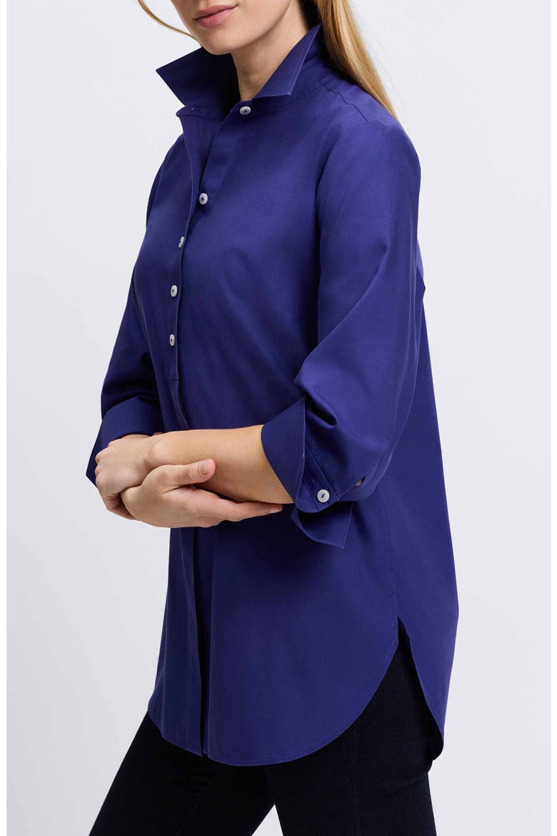 Madison Popover Cotton Oxford Shirt, Alternate, color, MAJESTIC BLUE