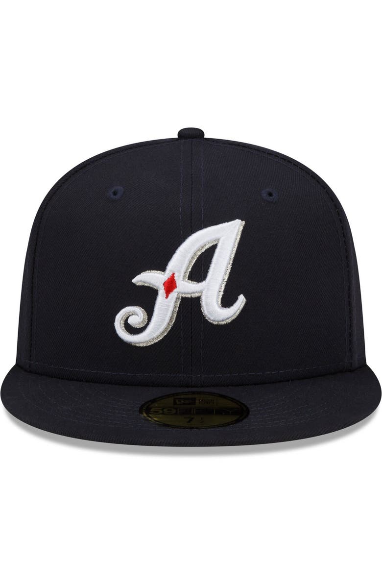 New Era Men's New Era Navy Reno Aces Authentic Collection Team Game 59FIFTY Fitted Hat, Alternate, color, 