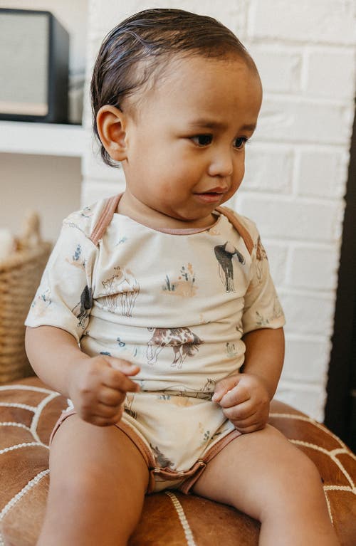 Copper Pearl Montana Short Sleeve Bodysuit In Neutral