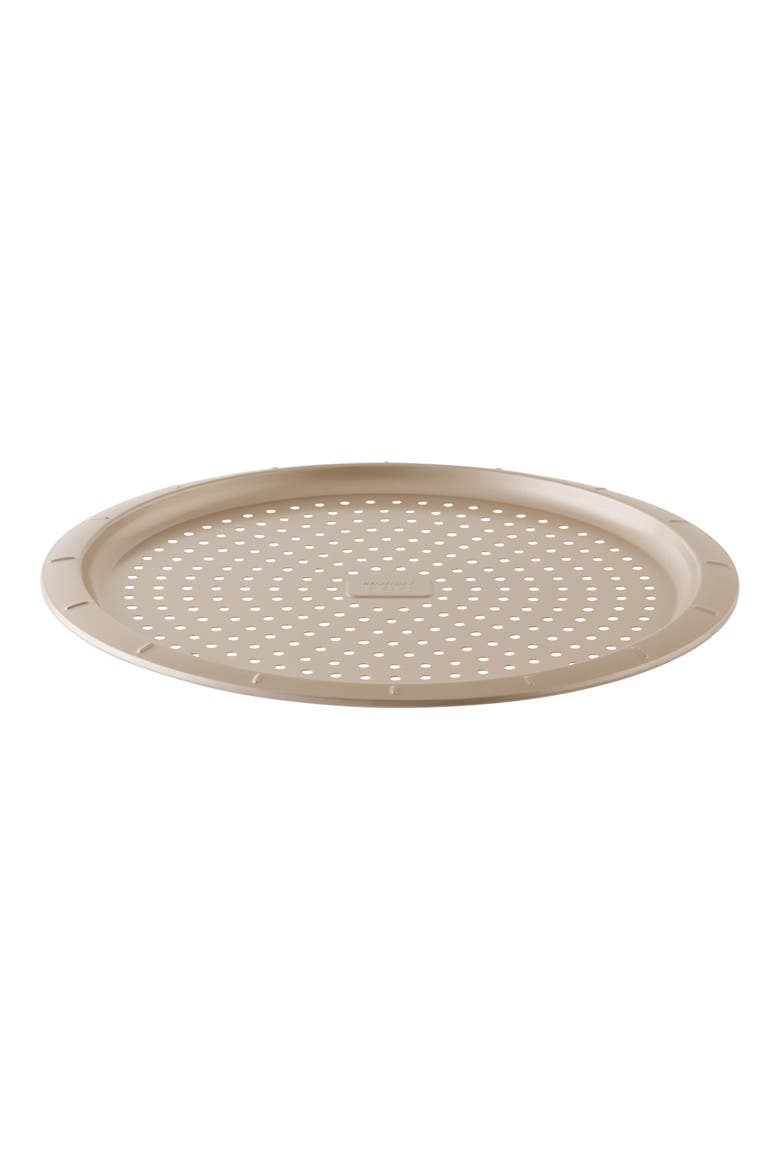 Leo Balance Perforated Pizza Pan, Main, color, GOLDEN