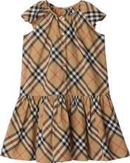 Burberry Girls' Check Cotton Dress
