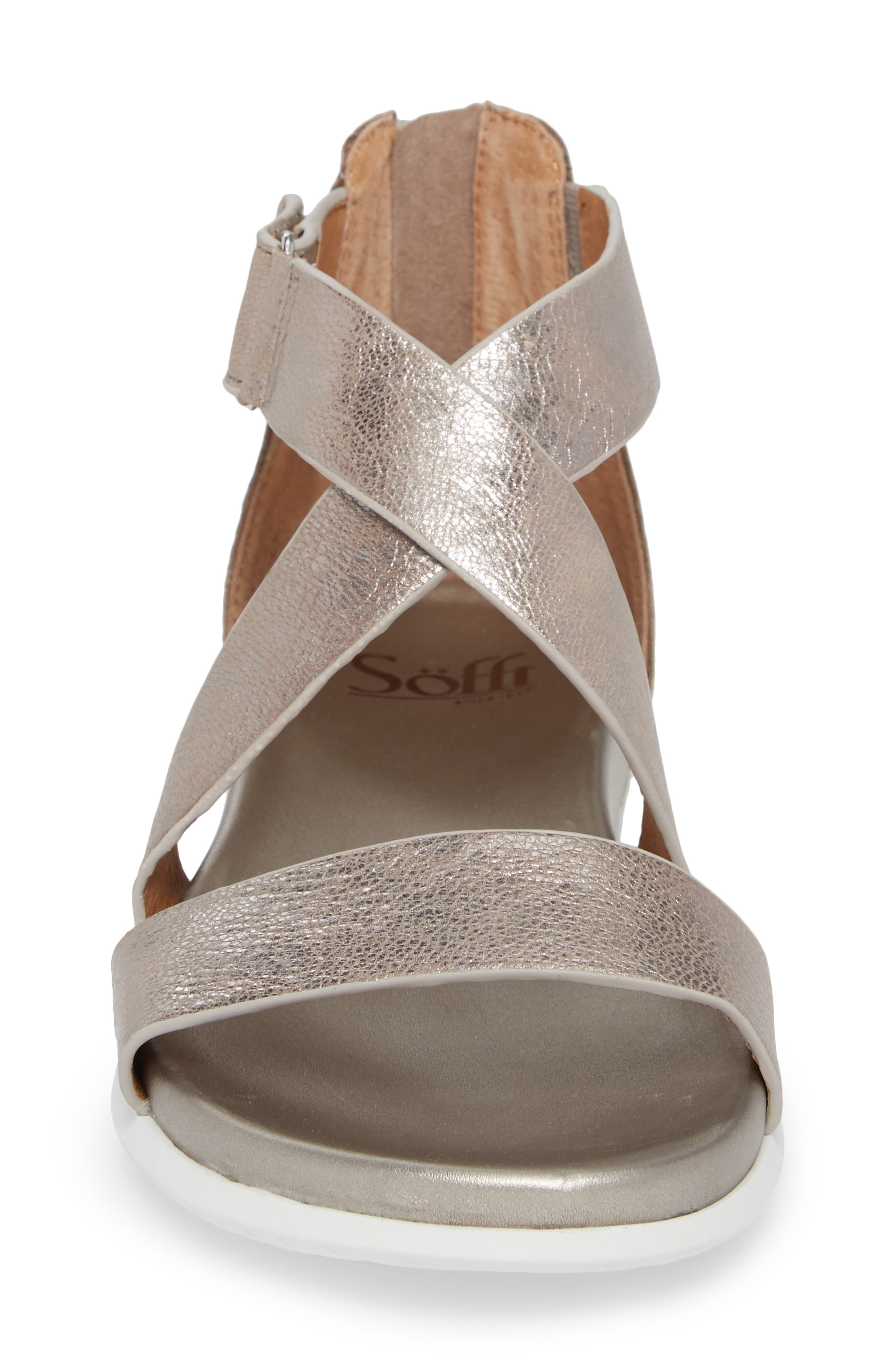 Fiora Sandal, Alternate, color, ANTHRACITE LEATHER