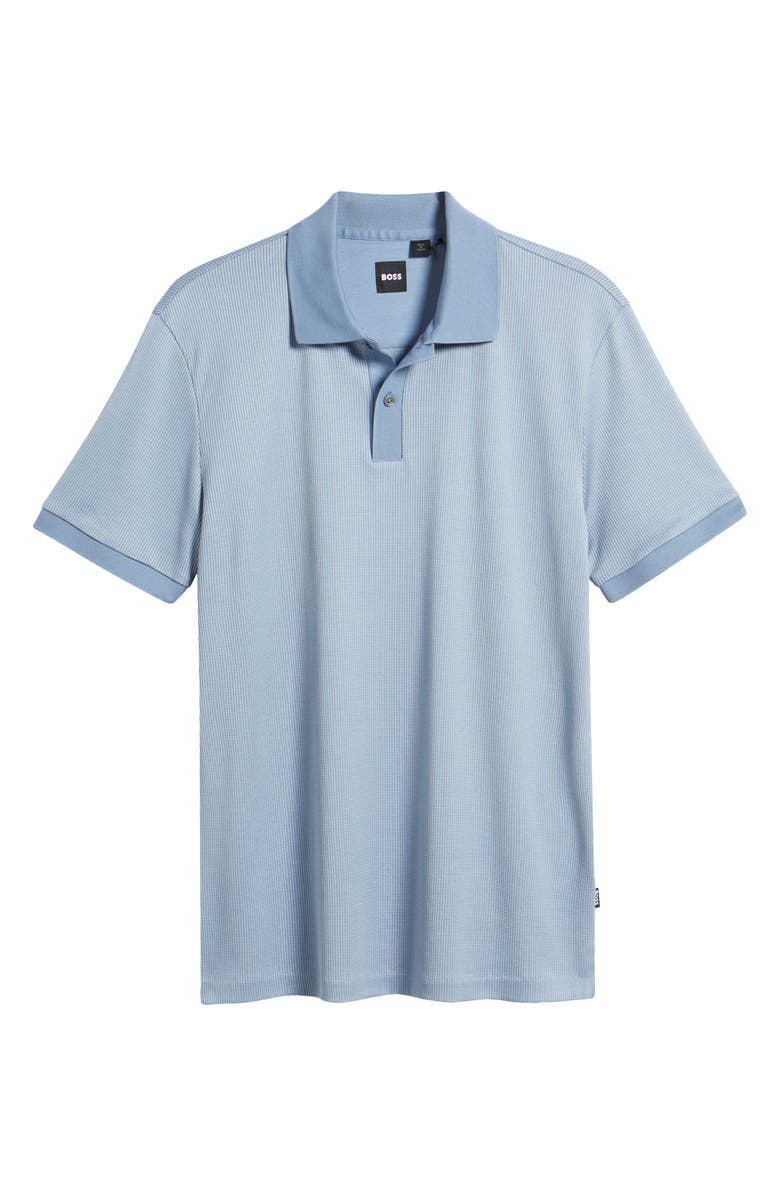 BOSS Parlay Cotton Piqué Polo, Alternate, color, Open Blue