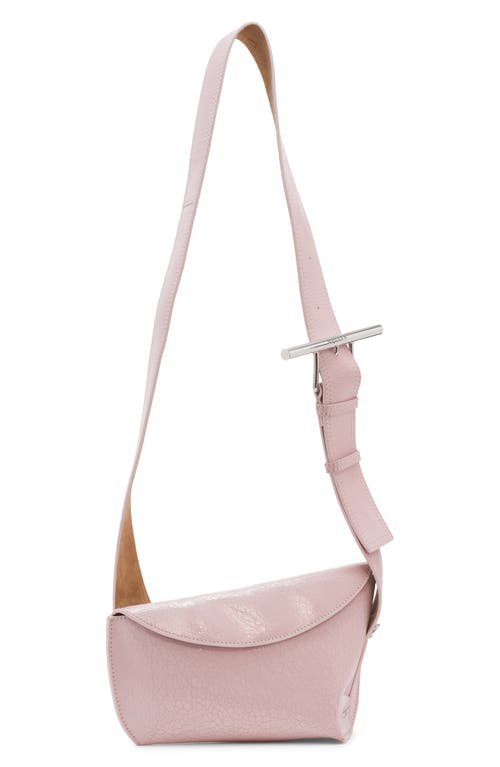 Alexander Mcqueen Mcqueen T-bar Sling Leather Crossbody Pouch In Pink