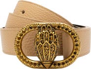 Kurt Geiger London Chelsea Crystal Eagle Buckle Suede Belt
