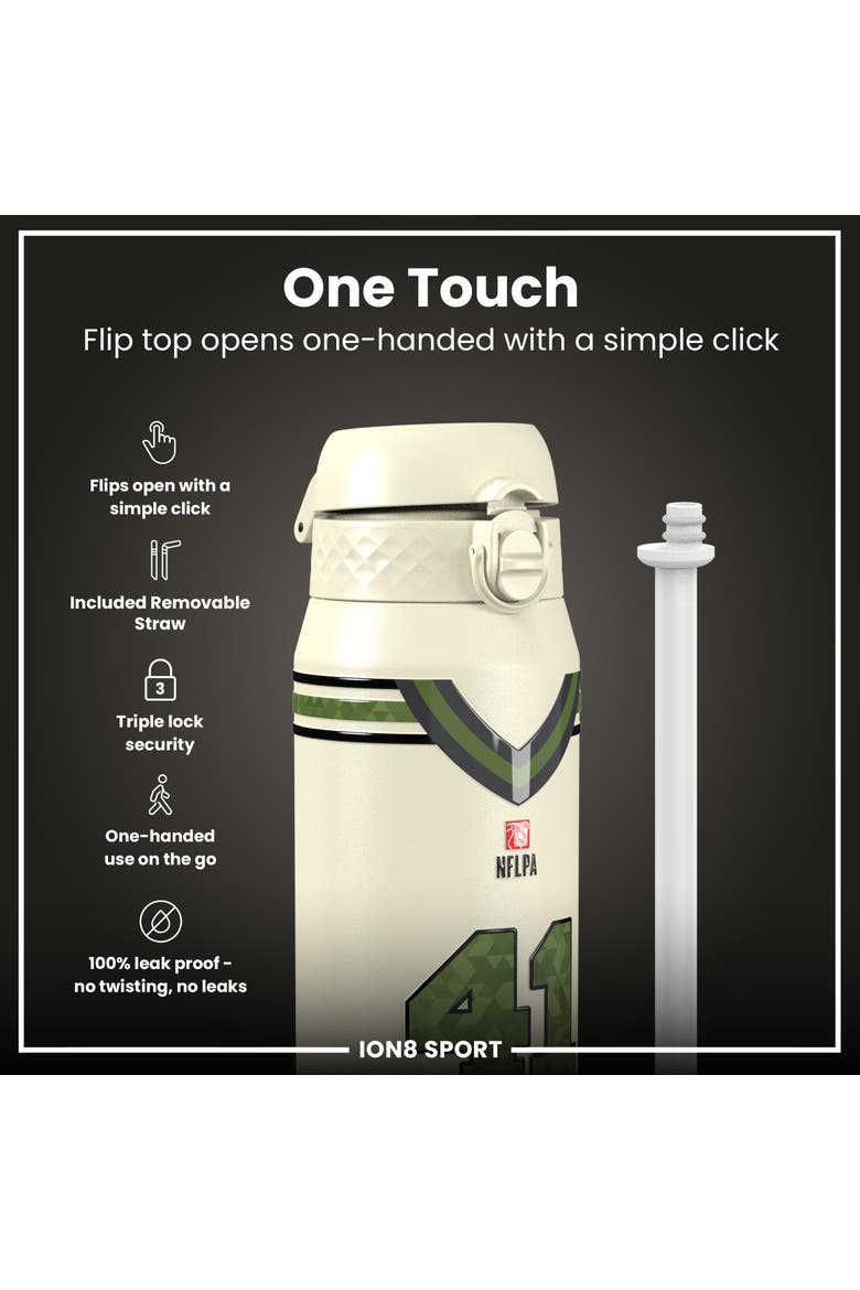 NFL PA Thermal Steel Water Bottle - Icon Series, Alternate, color, 41
