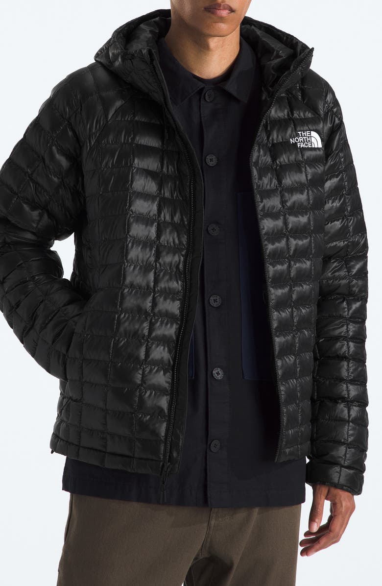 The North Face Thermoball Quilted Hooded Jacket, Main, color, Tnf Black