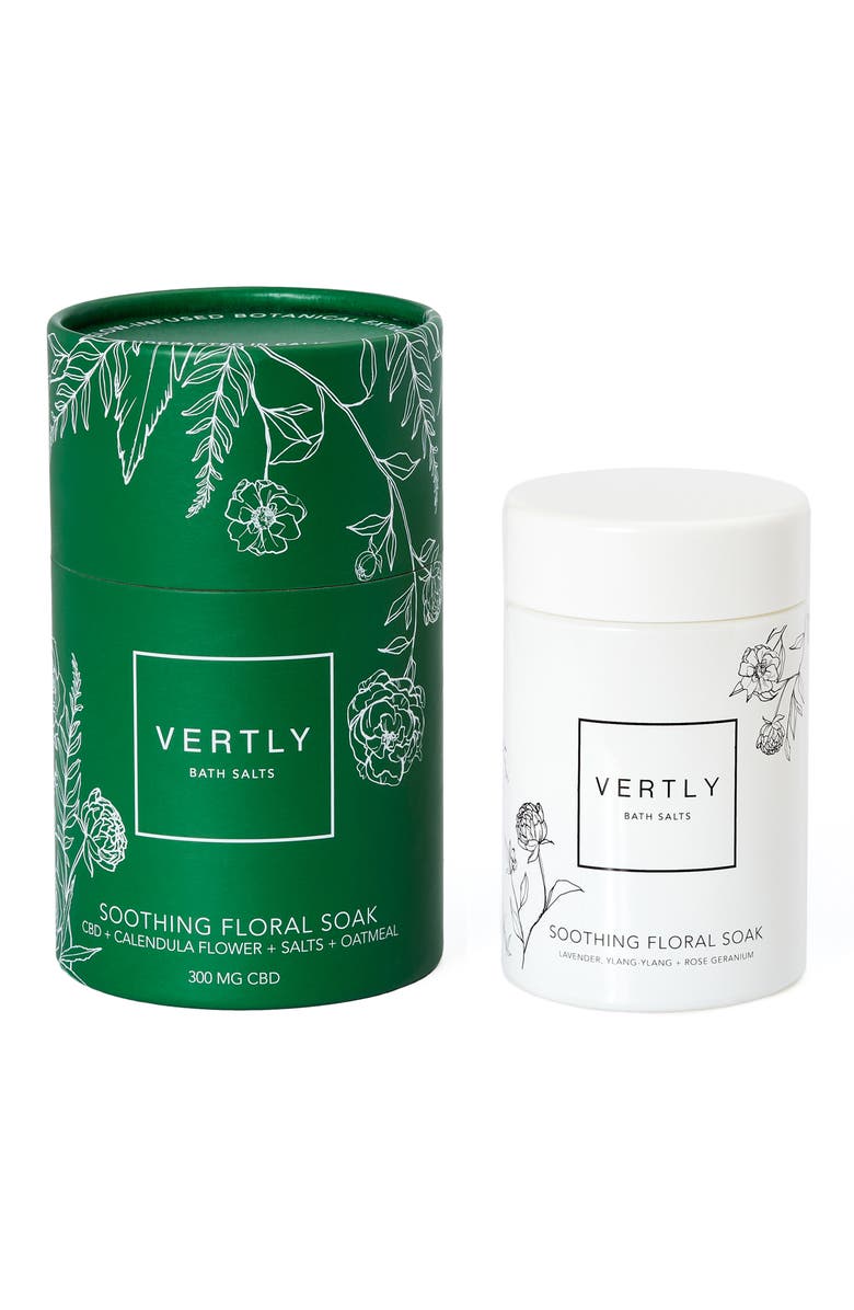Vertly Soothing Floral Bath Soak with CBD, Main, color, 