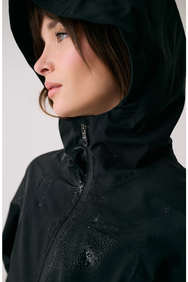 Element Long Windproof Rain Jacket, Alternate, color, BLACK BEAUTY