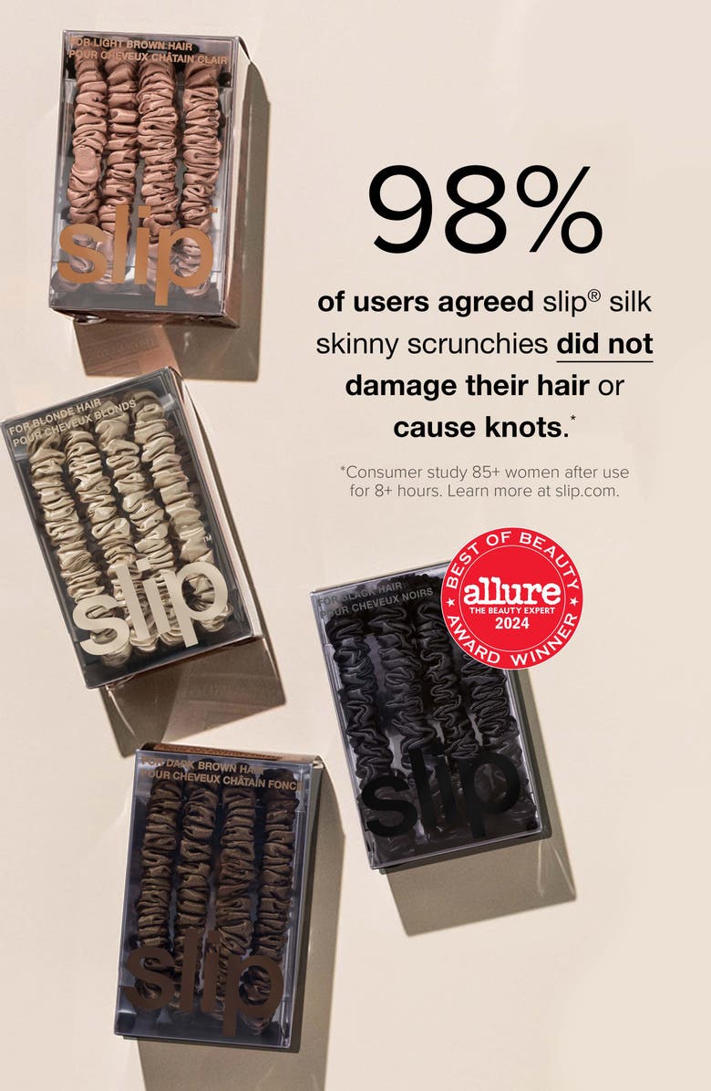 slip Pure Silk Scrunchie Cracker 3-Piece Set (Nordstrom Exclusive) $34 Value, Alternate, color, Honey Pie