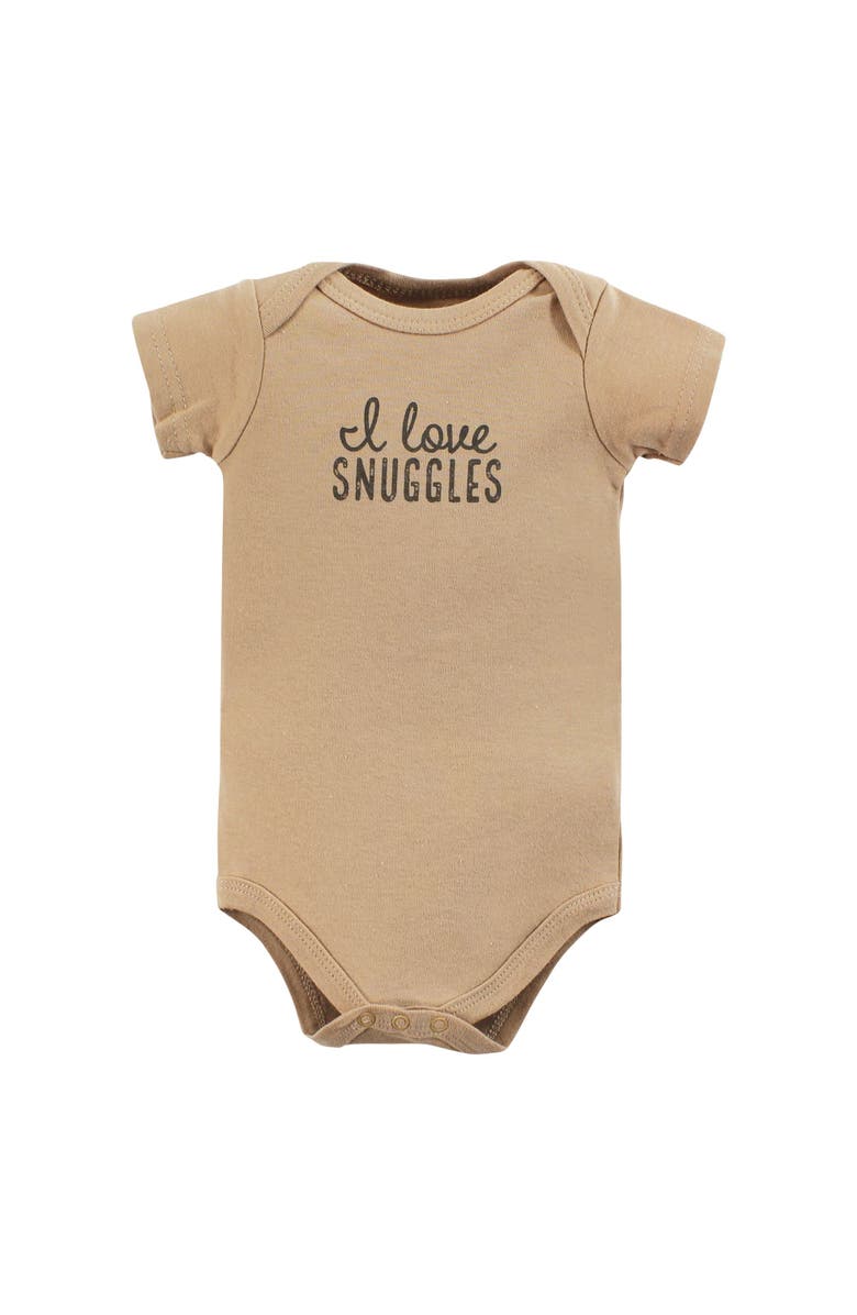 Hudson Baby Triple Pack of Essential Cotton One-Piece Rompers, Alternate, color, Cute Bear Polo