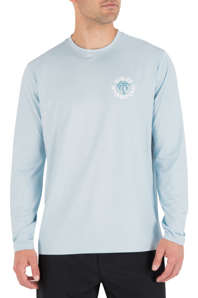 Hybrid Long Sleeve Graphic T-Shirt, Main, color, ICELAND HEATHER