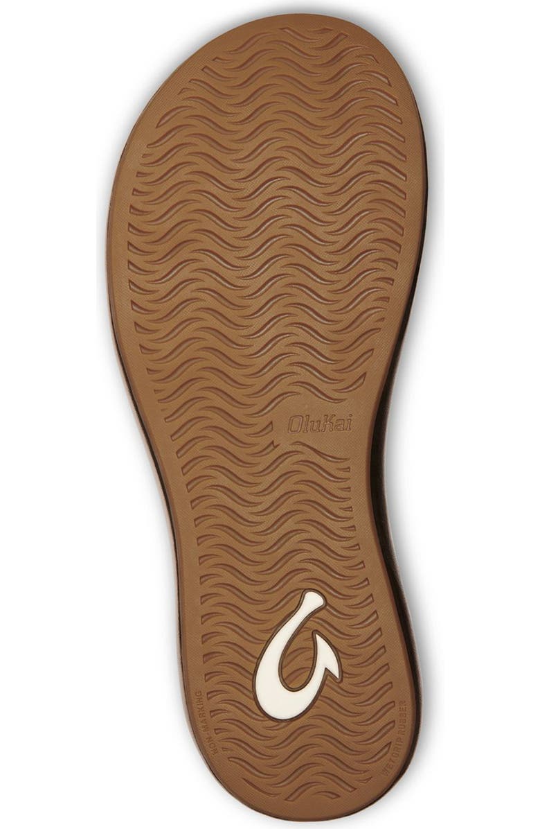 OluKai Waiau Sandal, Alternate, color, Black / Black