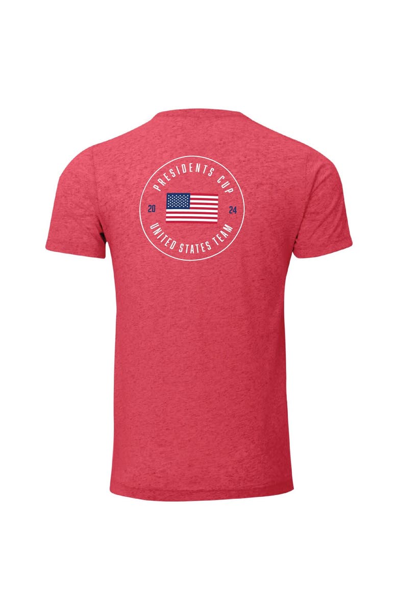 AHEAD Men's Ahead  Heather Red 2024 Presidents Cup Team USA Instant Classic T-Shirt, Alternate, color, 