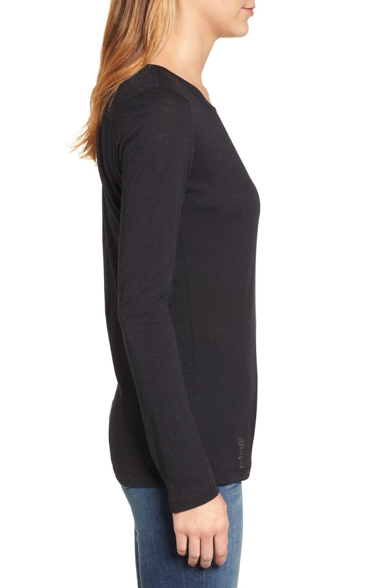 Caslon<sup>®</sup> Long Sleeve Crewneck T-Shirt, Alternate, color,