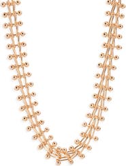 Open Edit Bold Ball Chain Collar Necklace