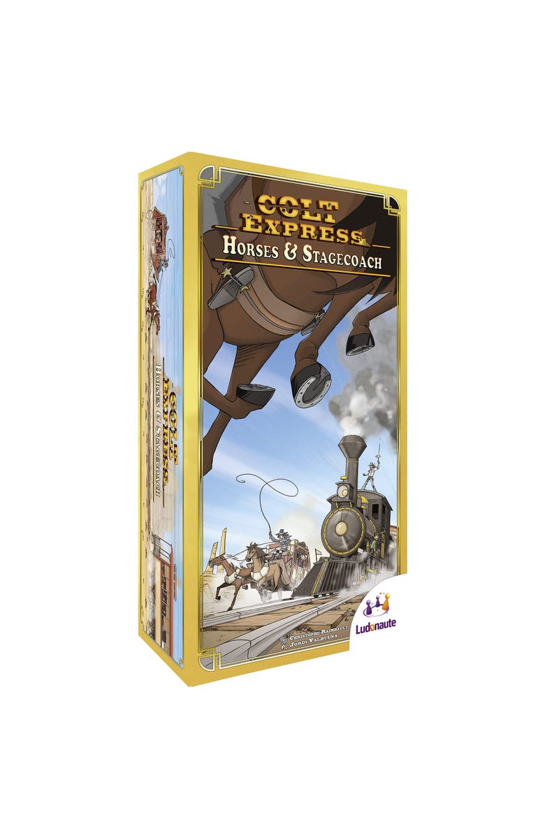 Ludonaute Colt Express Horses & Stagecoach Expansion American West Board Game, Ages 10+, Main, color,