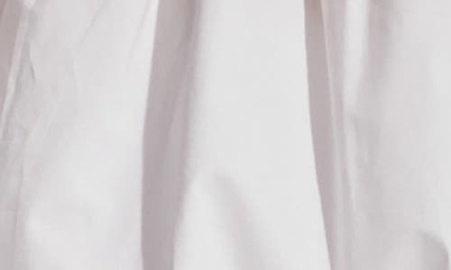 English Factory Flutter Sleeve Mixed Media Peplum Top In White