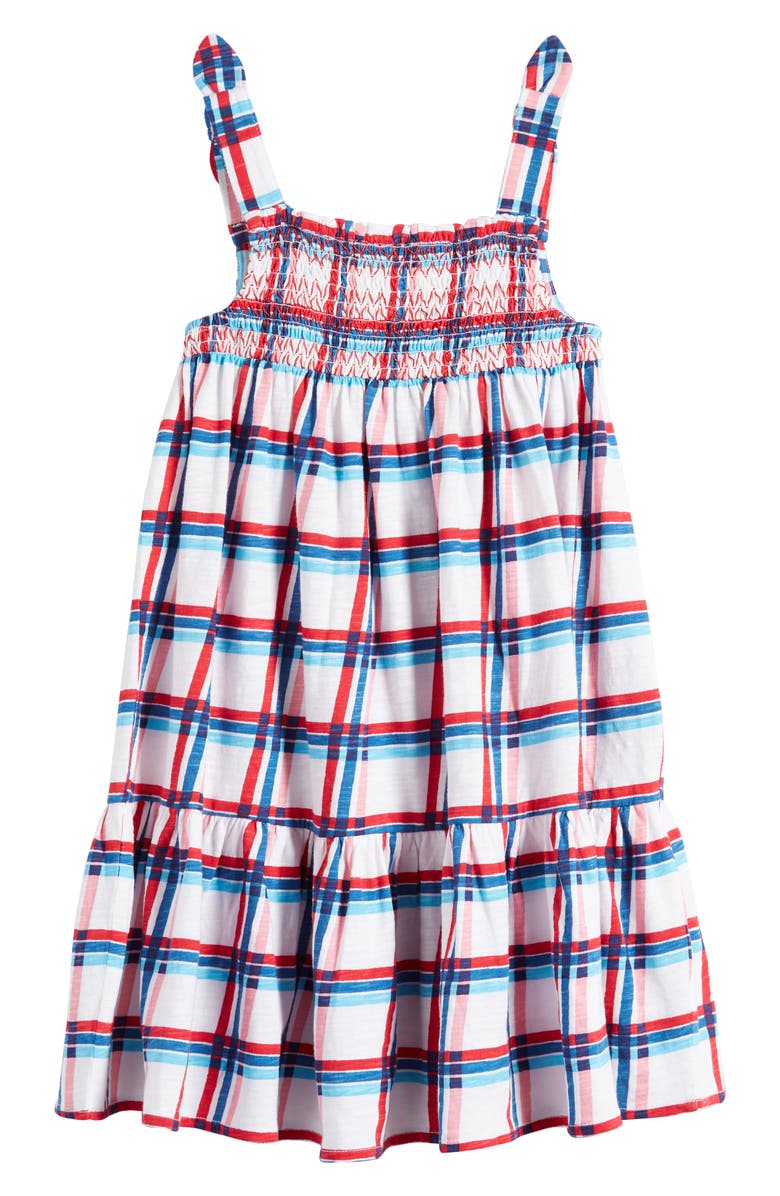 Tucker + Tate Kids' Bow Strap Smocked Sundress, Alternate, color,