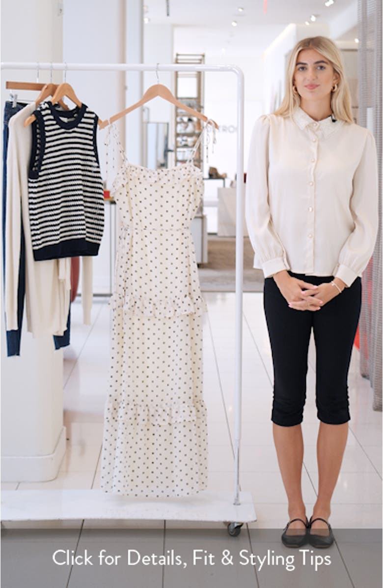 Polka Dot Tiered Maxi Dress, sales video thumbnail