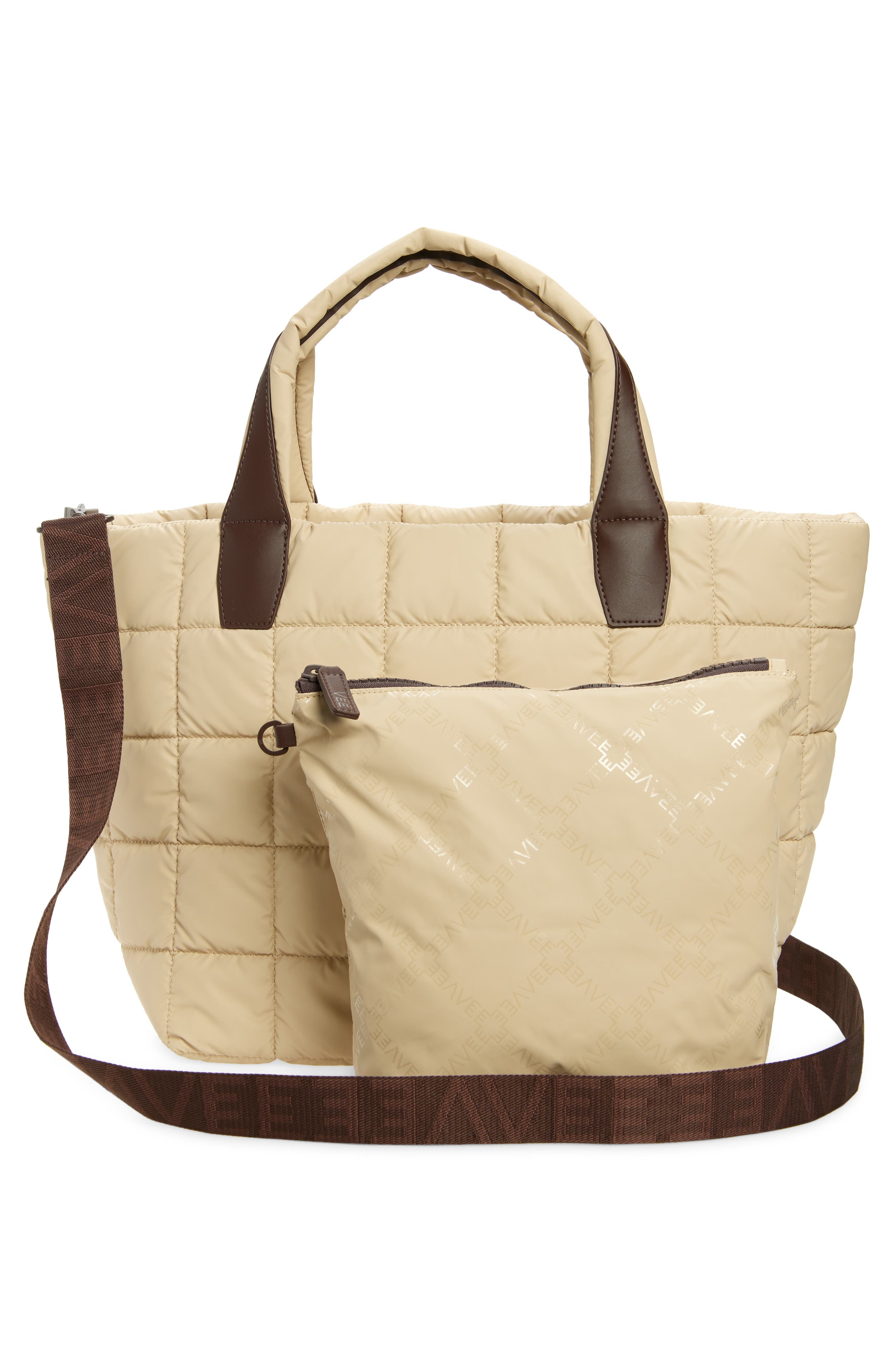 VeeCollective Medium Porter Quilted Tote, Alternate, color, Faded Yellow