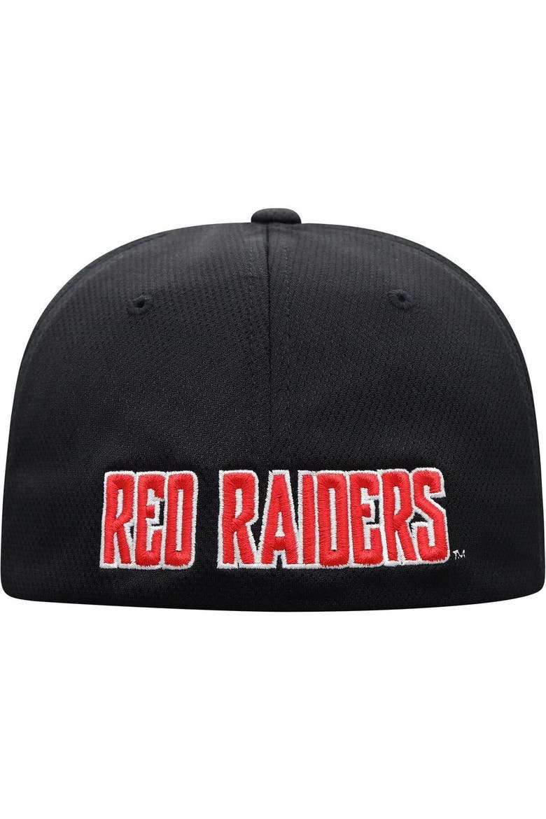Men's Top of the World Black Texas Tech Red Raiders Reflex Logo Flex Hat, Alternate, color, Black