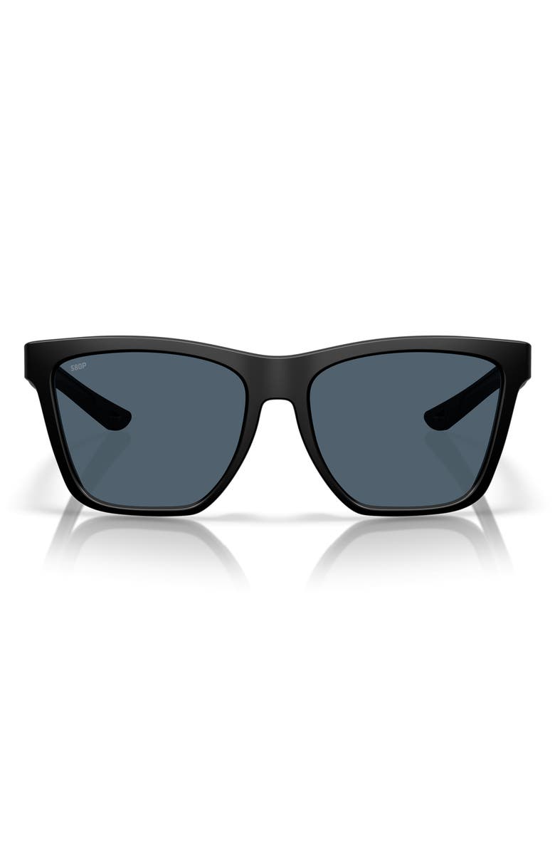 Costa Del Mar Panga II 57mm Sunglasses, Main, color, Matte Black / Gray