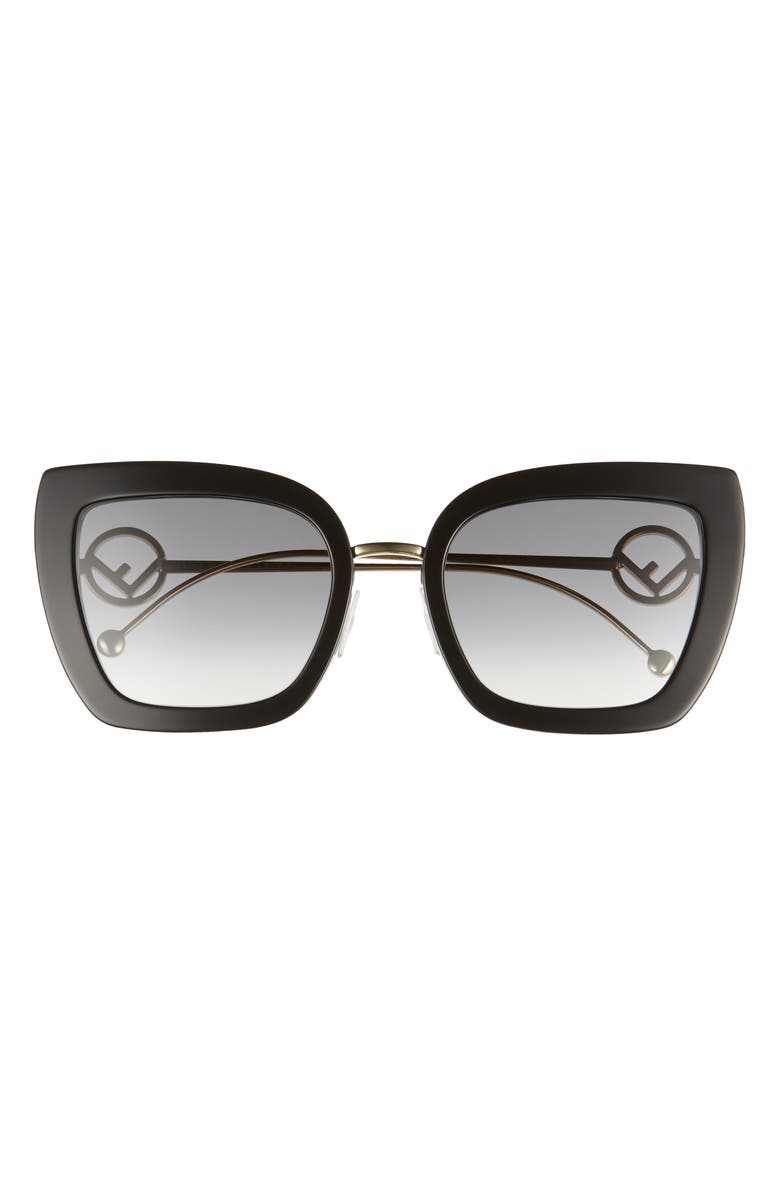 Fendi 55mm Gradient Cat Eye Sunglasses, Main, color,
